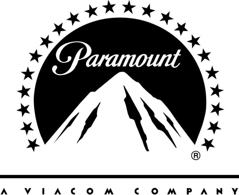 Paramount logo - black on white background