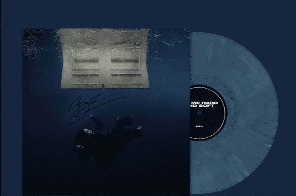 Vinyl and its vinyl sleeve of Billie Eilish's forthcoming album.