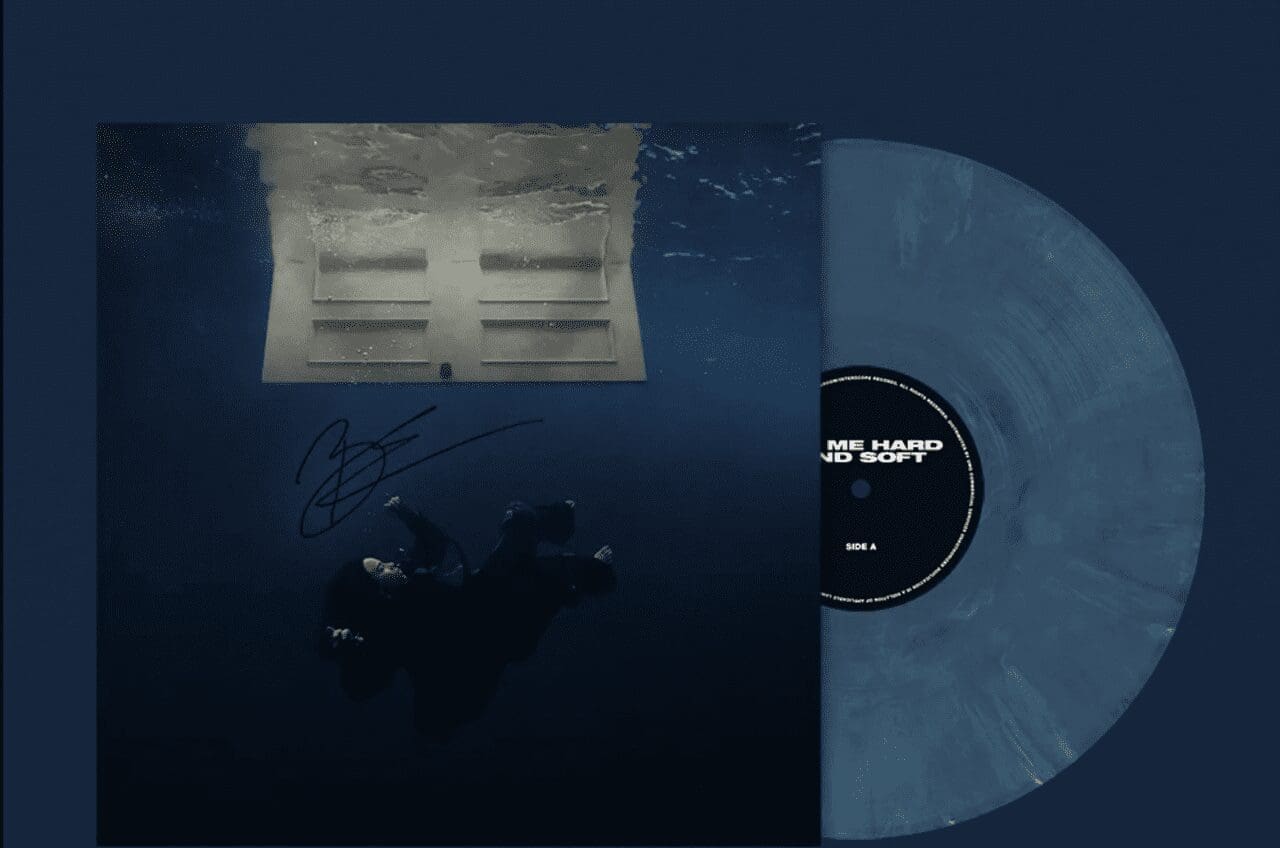 Vinyl and its vinyl sleeve of Billie Eilish's forthcoming album.