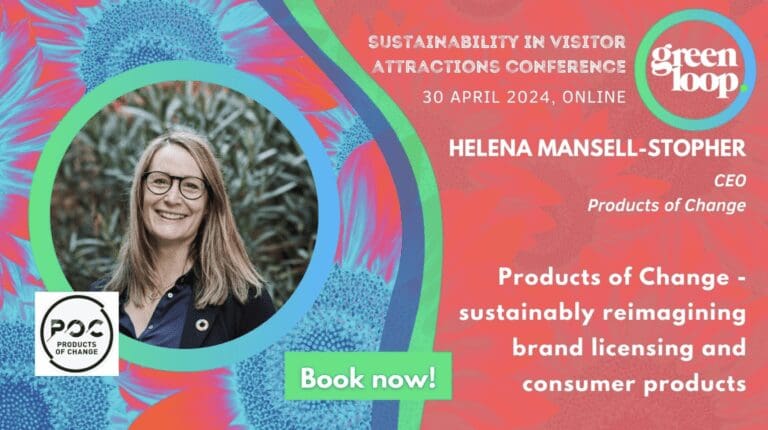 greenloop sustainability in visitor attractions conference with Helena headshot