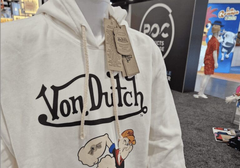 the products of change booth at Licensing Expo 2023
