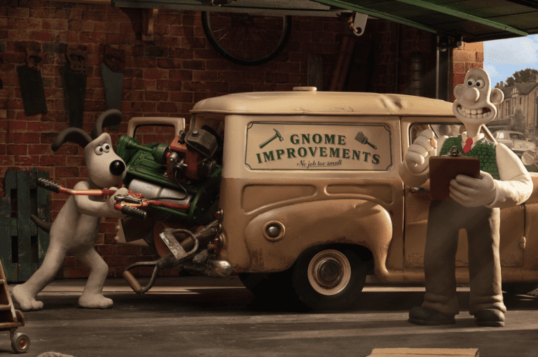 Wallace and Gromit still from Vengeance Most Fowl