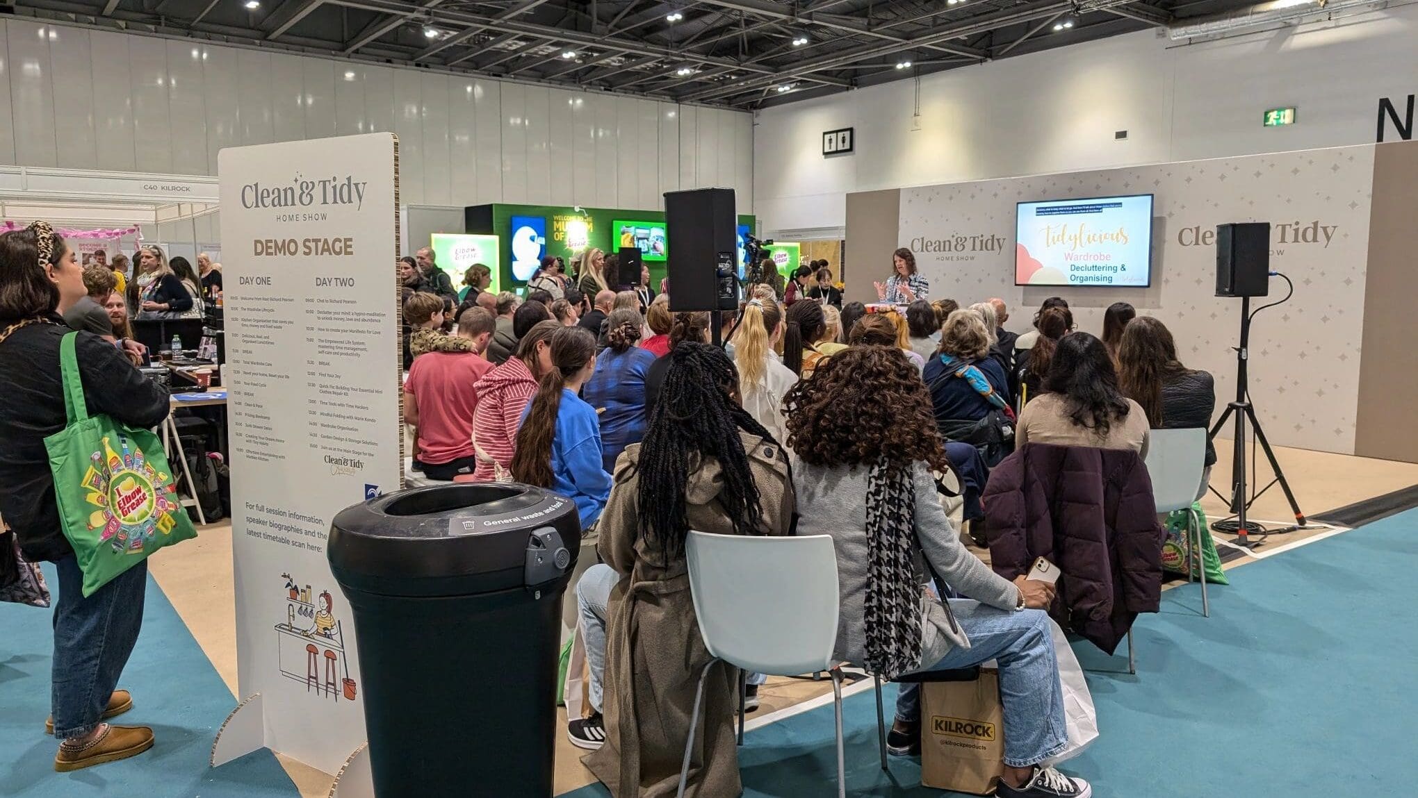 Clean & Tidy Home Show 2024 demo stage
