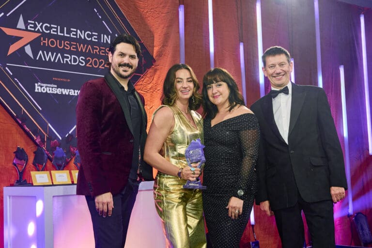 Ignacio Lopez, Eleanor Bowmer, Raven Sprague, Richard Pink on stage receiving award.