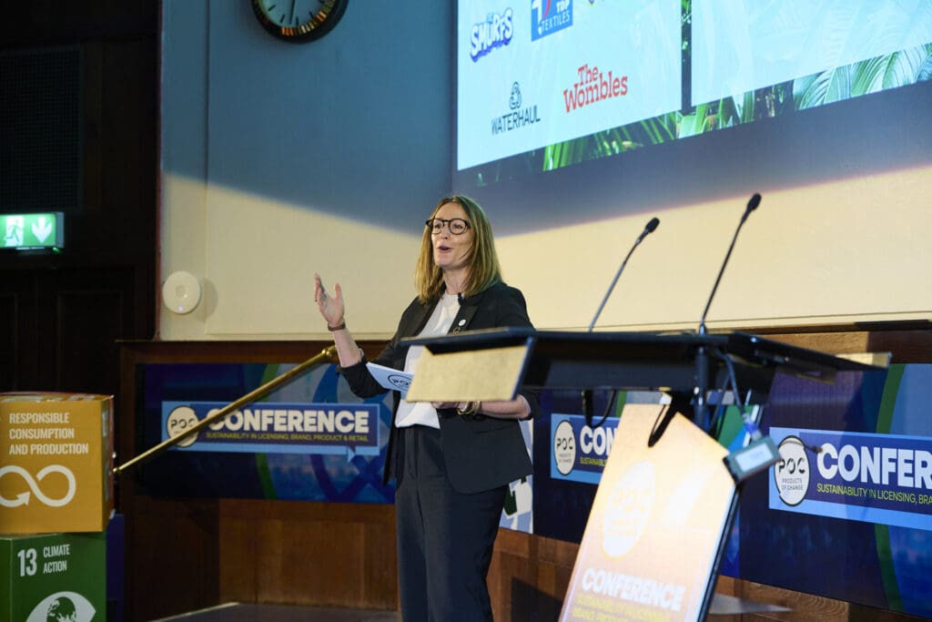Helena on stage at Conference