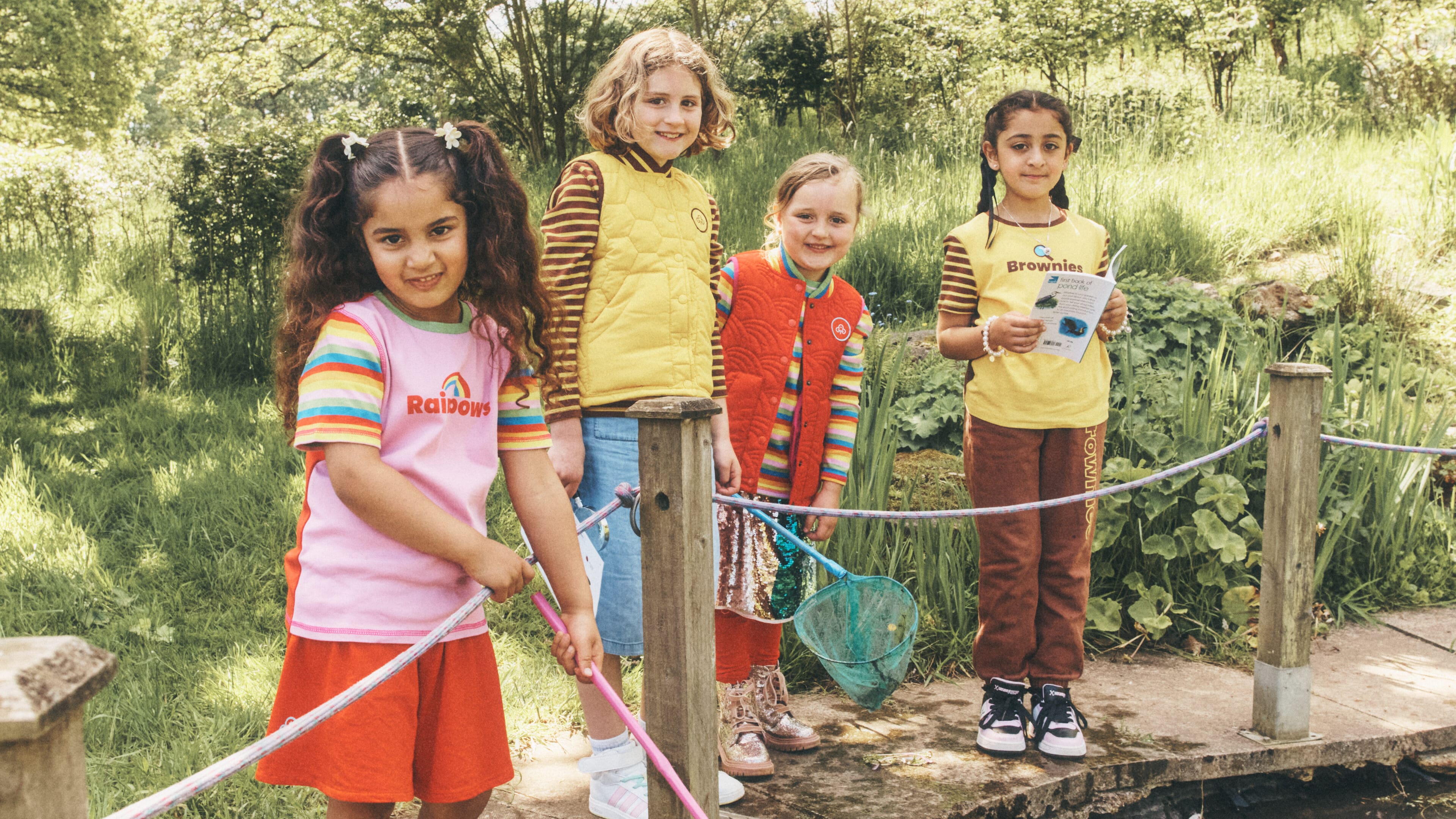 Girlguiding new uniforms modelled by girls