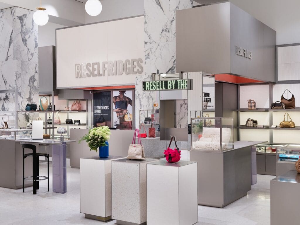 Selfridges' Reselfridges activation is integrated into its in-store retail space.