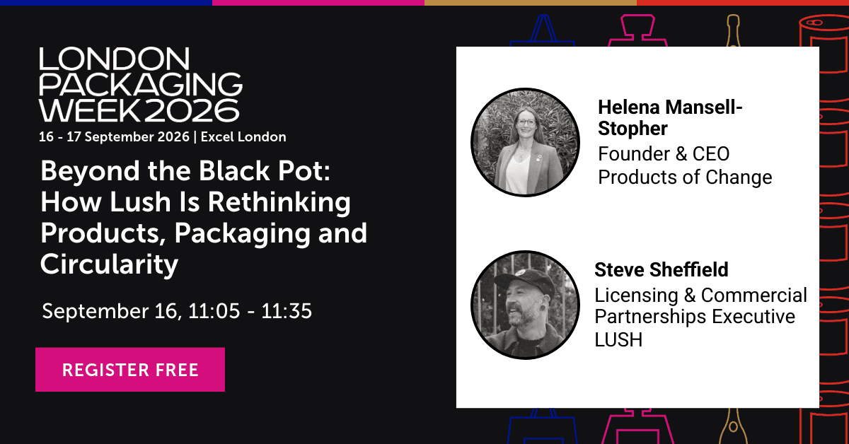London Packaging Week 2026 speakers Helena and Steve Lush